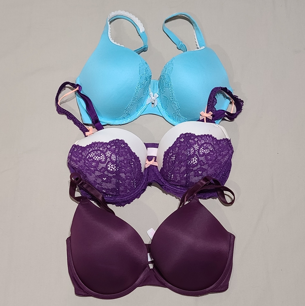 2 Victoria's Secret & 1 Pink bra, size 32DD